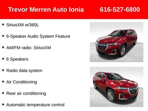 Used 2023 Chevrolet Traverse LT w/ Rear Camera Mirror Package AWD/4WD image 26