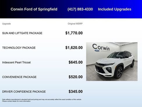 Used 2023 Chevrolet TrailBlazer RS w/ Sun and Liftgate Package image 5