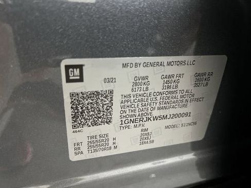 Certified 2021 Chevrolet Traverse RS FWD image 34