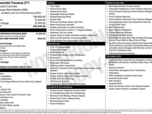 Used 2026 Chevrolet Traverse Z71 w/ Driver Confidence Package AWD/4WD image 8