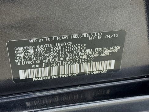 Used 2012 Subaru Impreza WRX Limited AWD/4WD image 36