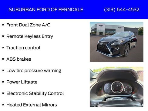 Used 2016 Lexus RX 350 F Sport w/ Accessory Package AWD/4WD image 4