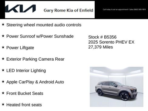 Certified 2025 Kia Sorento EX w/ EX Panoramic Sunroof Package AWD/4WD image 20