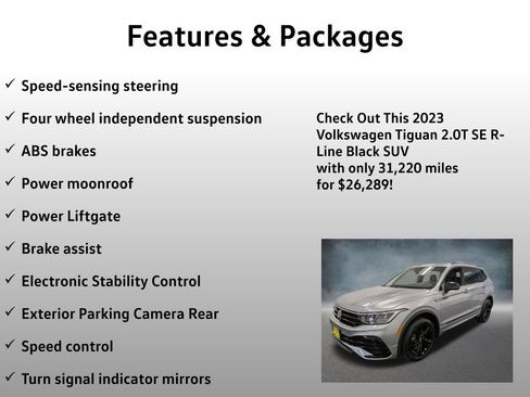 Used 2023 Volkswagen Tiguan SE R-Line AWD/4WD image 13