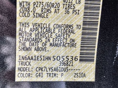 Used 2017 Nissan Titan Platinum Reserve image 27