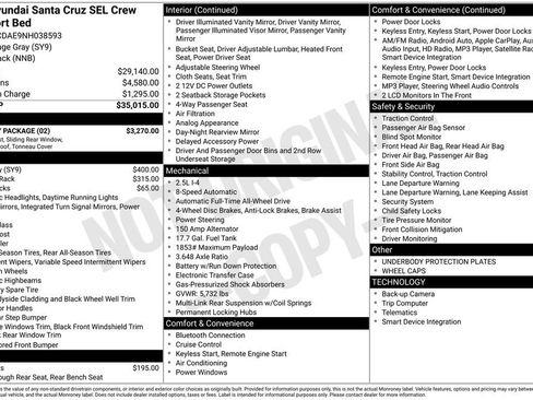 Used 2022 Hyundai Santa Cruz SEL w/ Activity Package image 32