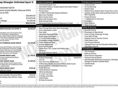 Certified 2022 Jeep Wrangler Unlimited Sport AWD/4WD image 7