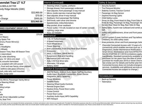 Used 2018 Chevrolet Trax LT image 2