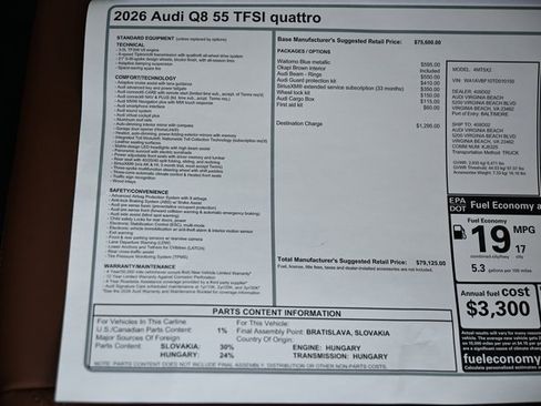 New 2026 Audi Q8 Premium image 42