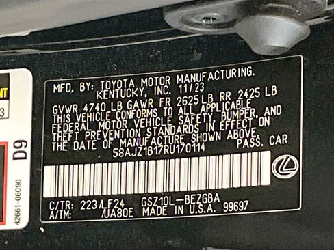 Used 2024 Lexus ES 350 F Sport w/ Accessory Package (Z2) FWD image 34