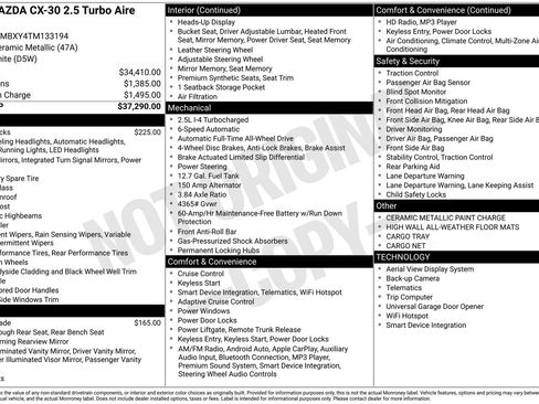 Certified 2026 MAZDA CX-30 Aire Edition AWD/4WD image 41