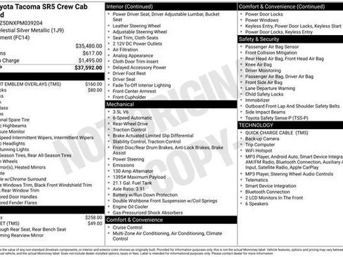 Used 2023 Toyota Tacoma SR5 RWD image 2