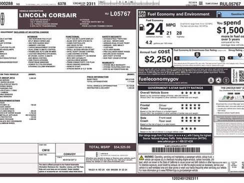 Certified 2024 Lincoln Corsair Reserve w/ Equipment Group 201A AWD/4WD image 33