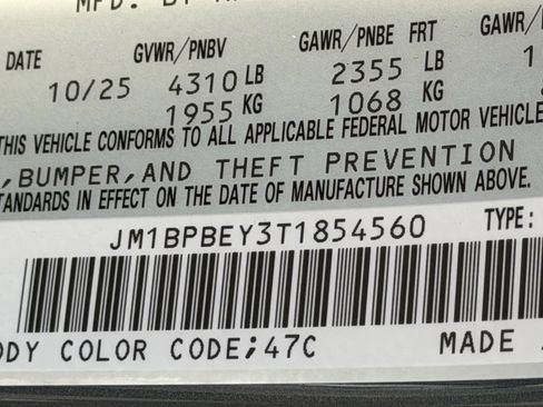 New 2026 MAZDA MAZDA3 2.5 Turbo Premium Plus image 24