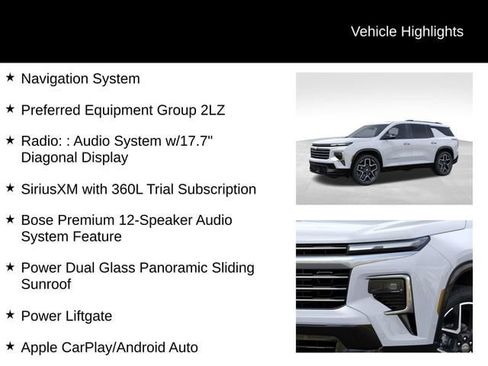 New 2026 Chevrolet Traverse High Country AWD/4WD image 17