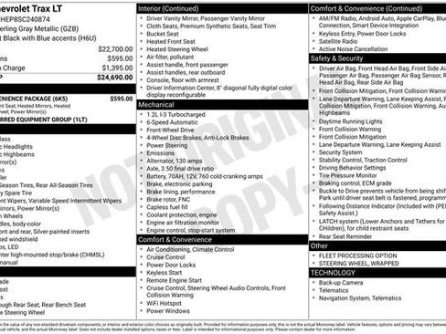 Used 2025 Chevrolet Trax LT w/ LT Convenience Package FWD image 3