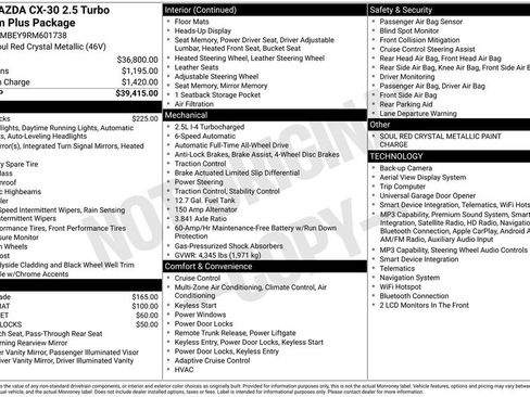 Certified 2024 MAZDA CX-30 2.5 Turbo w/ Premium Plus Pkg AWD/4WD image 26