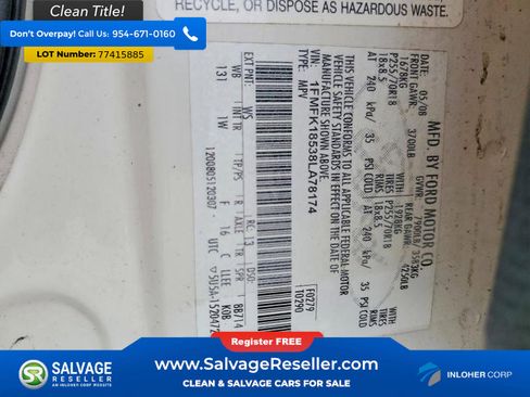 Used 2008 Ford Expedition EL Eddie Bauer image 17