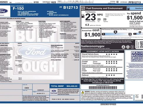 Used 2023 Ford F150 XLT w/ Equipment Group 302A High AWD/4WD image 43