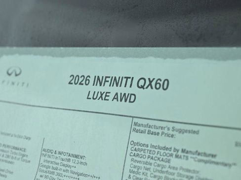 New 2026 INFINITI QX60 Luxe w/ Cargo Package image 28