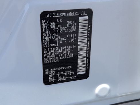 Used 2023 Nissan Armada Platinum w/ Captain's Chairs Package AWD/4WD image 31