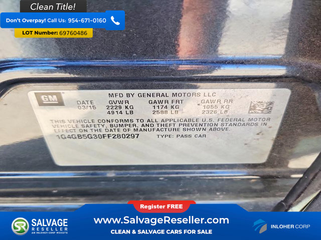 Used 2015 Buick LaCrosse Leather FWD image 16