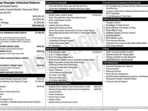 Used 2021 Jeep Wrangler Unlimited Rubicon AWD/4WD image 4