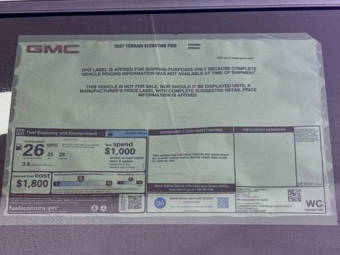 New 2027 GMC Terrain Elevation w/ Black Edition FWD image 20
