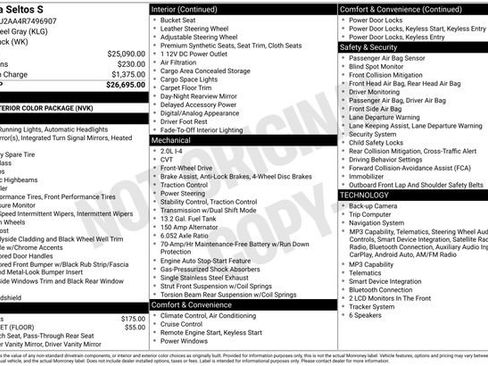 Certified 2024 Kia Seltos S FWD image 40