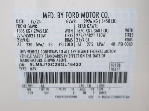 Used 2025 Lincoln Aviator Reserve w/ Illumination Package image 60