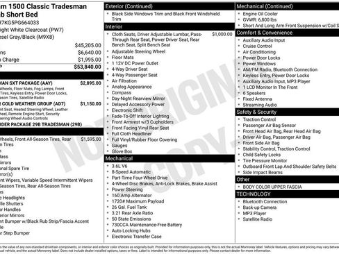 New 2023 RAM 1500 Tradesman w/ Tradesman SXT Package image 15
