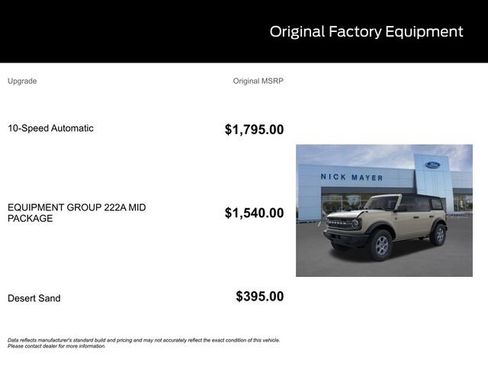 New 2026 Ford Bronco Big Bend AWD/4WD image 9
