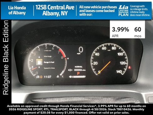 New 2026 Honda Ridgeline Black Edition image 16