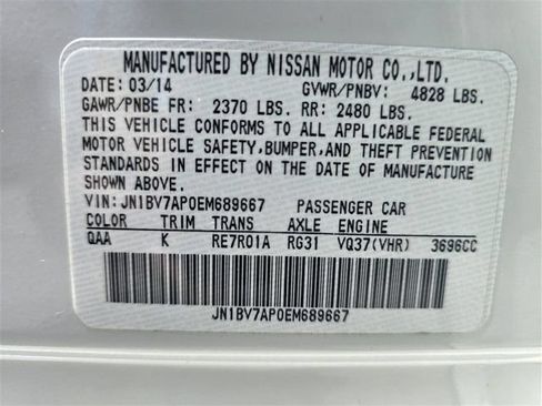 Used 2014 INFINITI Q50 Premium w/ Navigation Package RWD image 19