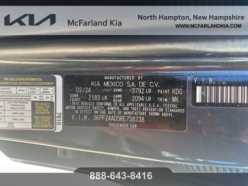 Used 2024 Kia Forte LXS FWD image 13
