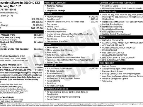 Used 2025 Chevrolet Silverado 2500 LTZ w/ LTZ Plus Package image 2