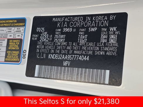 Used 2025 Kia Seltos S image 40