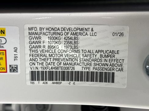 New 2026 Honda Civic Sport Touring image 28