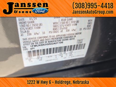 Used 2025 Ford Explorer ST-Line w/ Premium Package image 21