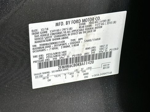 Used 2019 Ford Flex SEL w/ Class III Trailer Tow Package AWD/4WD image 12