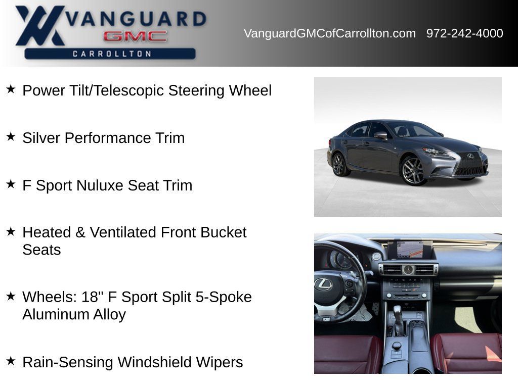 Used 2016 Lexus IS 350 w/ F Sport Package RWD image 18