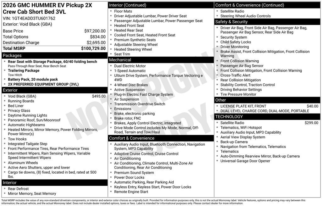 New 2026 GMC Hummer EV 4x4 Crew Cab image 43