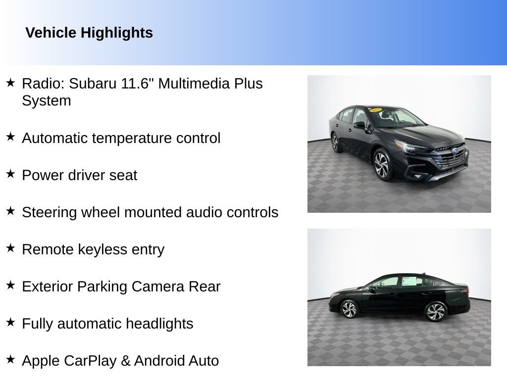 Used 2025 Subaru Legacy Premium AWD/4WD image 2