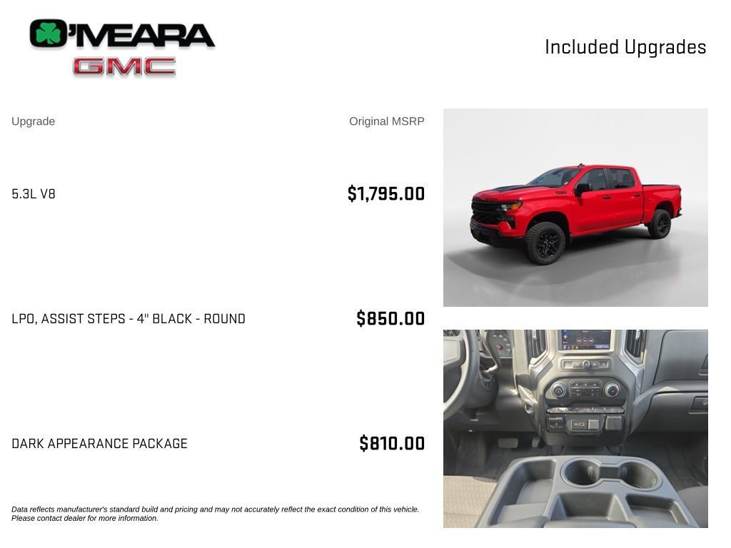 Used 2025 Chevrolet Silverado 1500 Custom Trail Boss w/ Dark Appearance Package AWD/4WD image 4