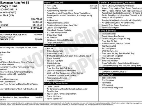 Used 2021 Volkswagen Atlas SE w/ Panoramic Sunroof Package image 6