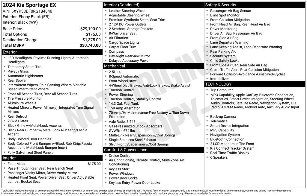 Used 2024 Kia Sportage EX FWD image 31