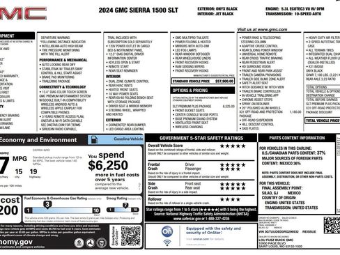 Used 2024 GMC Sierra 1500 SLT w/ SLT Premium Plus Package AWD/4WD image 8