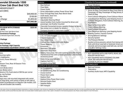 Used 2023 Chevrolet Silverado 1500 Custom RWD image 33
