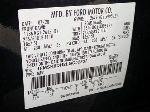 Used 2020 Ford Explorer XLT w/ Equipment Group 202A image 25