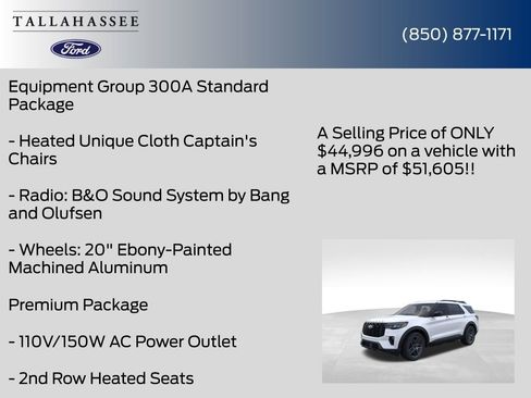 New 2026 Ford Explorer ST-Line w/ ST-Line Street Pack RWD image 12